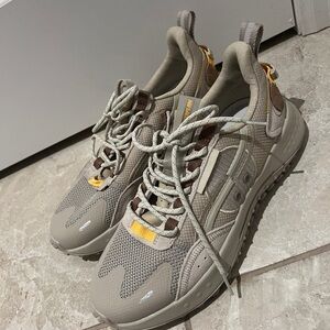 Asics Tan Athletic Shoes with Chunky Design and Durable Sole